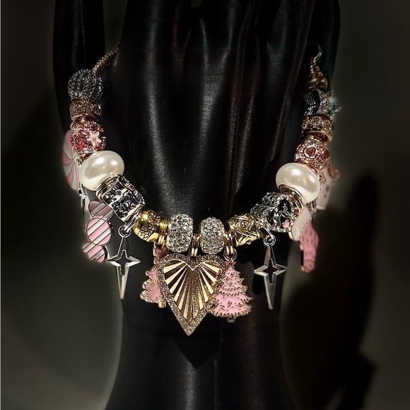 Jewelry - Elegant Gold and Silver Charm Bracelet